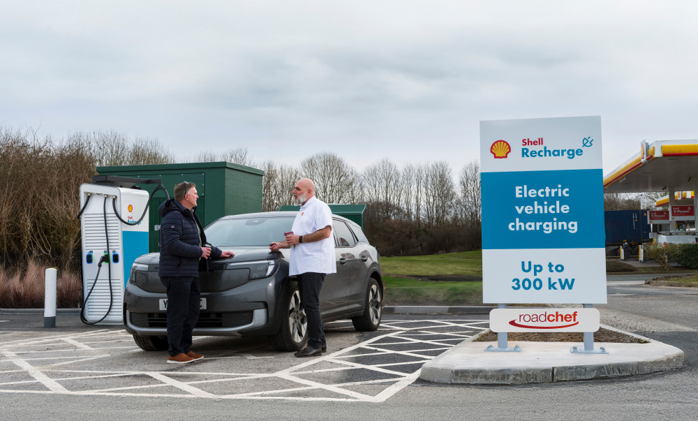 Customers will now find six new Shell Recharge ultra-rapid charging bays (Image via: Roadchef) Customers will now find six new Shell Recharge ultra-rapid charging bays (Image via: Roadchef)