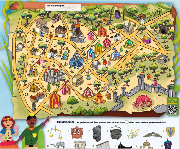 A new Treasure Map Trail is being launched for the May half-term break (images supplied)