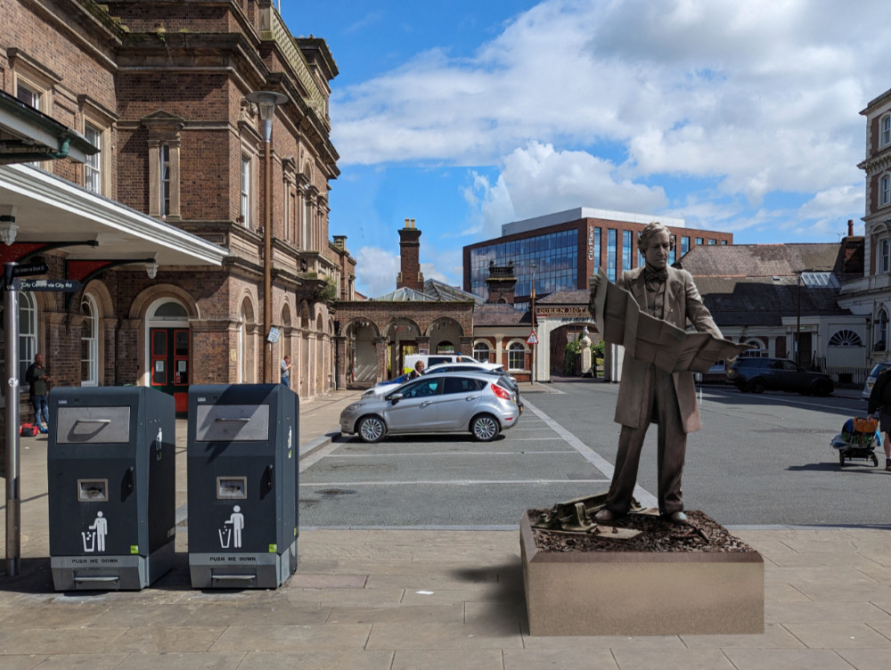 An artist's impression of what the Thomas Brassey statue would look like (Image via: The Thomas Brassey Society) An artist's impression of what the Thomas Brassey statue would look like (Image via: The Thomas Brassey Society)