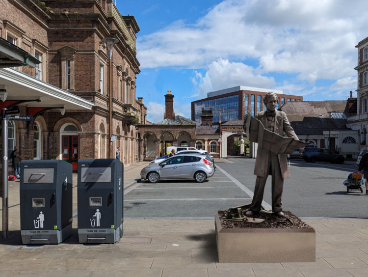 An artist's impression of what the Thomas Brassey statue would look like (Image via: The Thomas Brassey Society)