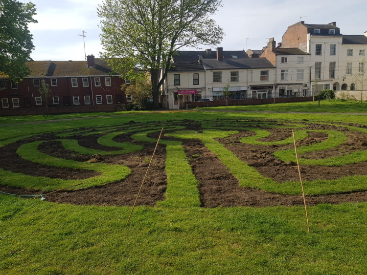 The launch of the All Saints Community Peace Garden labyrinth will occur on 7 June (images via ARC)