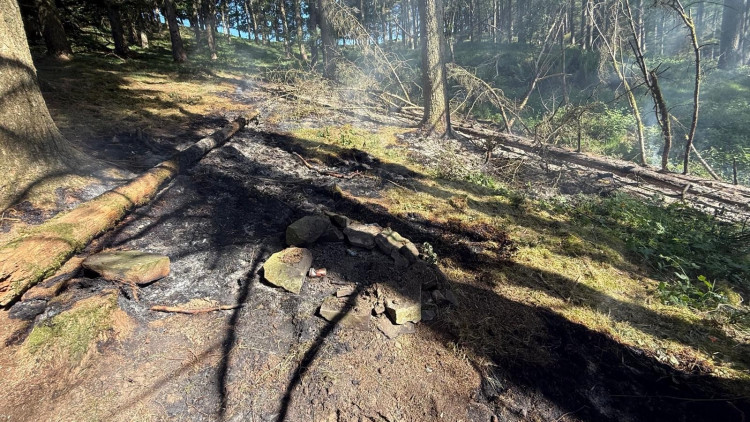 Firefighters were called to blaze in Macclesfield Forest on Tuesday, May 20 (Credit: CFRS)