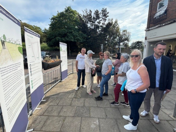 Residents at today's event.
