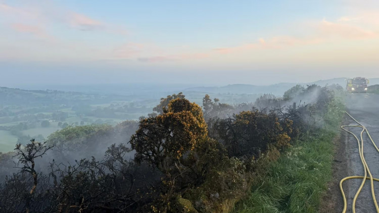 Cheshire Fire and Rescue Service have been dealing with a fire in Higher Sutton (Credit: CFRS)