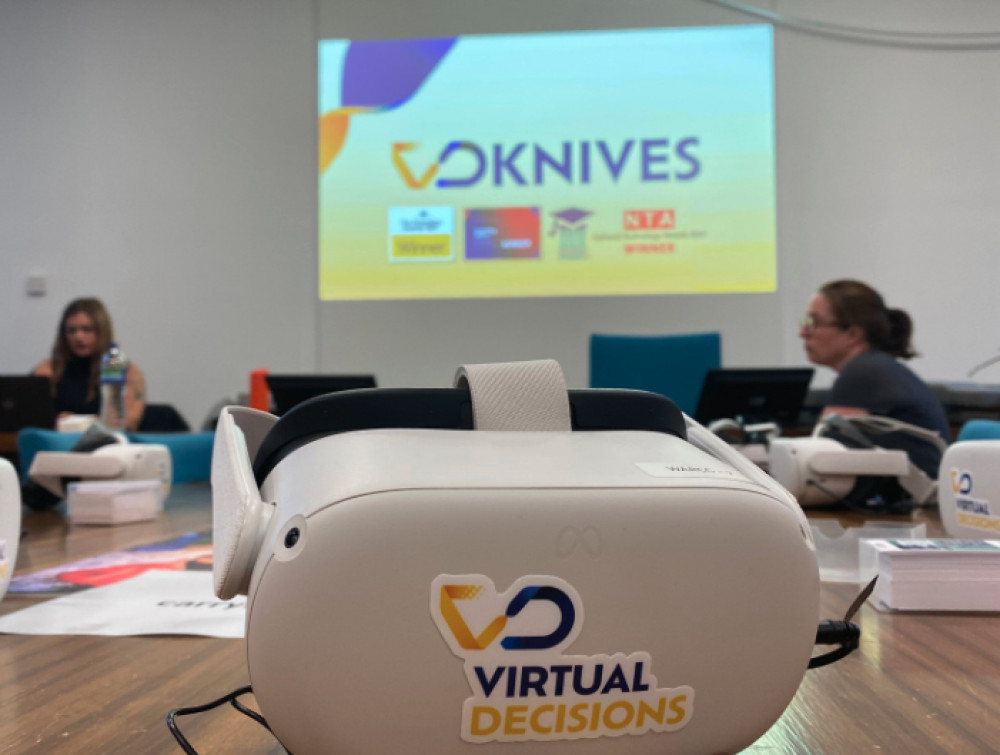 Knife Crime Awareness Week, (19 - 25 May) uses VR sessions to highlight severity of knife crime (images supplied) Knife Crime Awareness Week, (19 - 25 May) uses VR sessions to highlight severity of knife crime (images supplied)