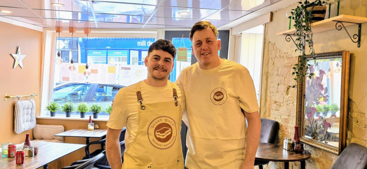 Toast Haus, Pillory Street, opened on Wednesday 21 May, run by Nantwich residents, Mitchel Hodges (left) and Michell Green (right) (Ryan Parker).