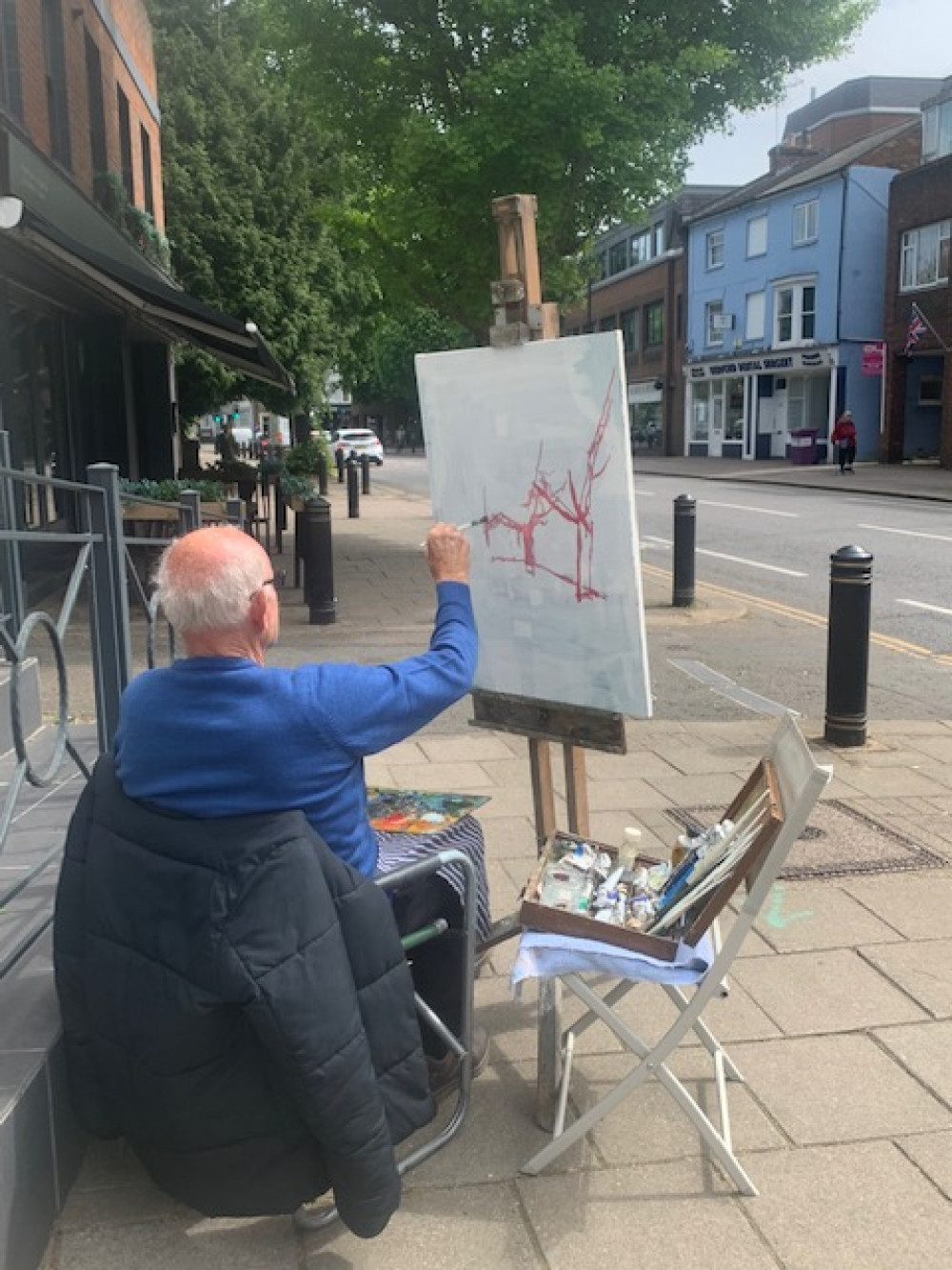 Oil painting demonstration