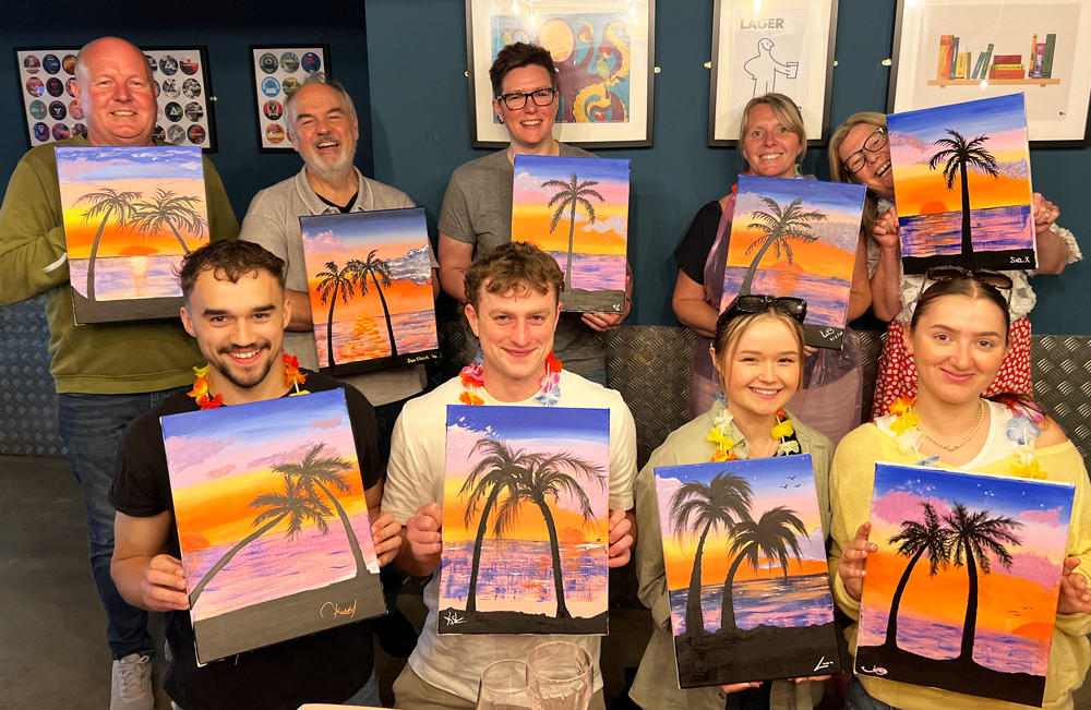 Paint and Sip Event by Fizzcasso