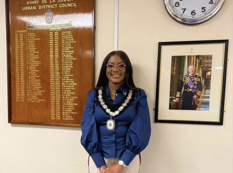 Cllr Damilola Ojuri is Ashby's new mayor. Photo: Cllr Damilola Ojuri's Facebook page