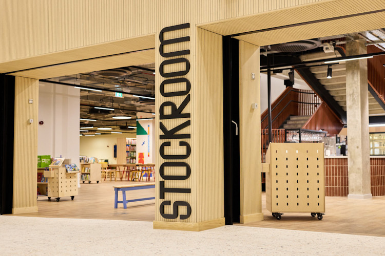 Stockport Council has released a sneak peek image showing the interior of Stockroom, ahead of its grand opening on Saturday 24 May (Image - Stockport Council)