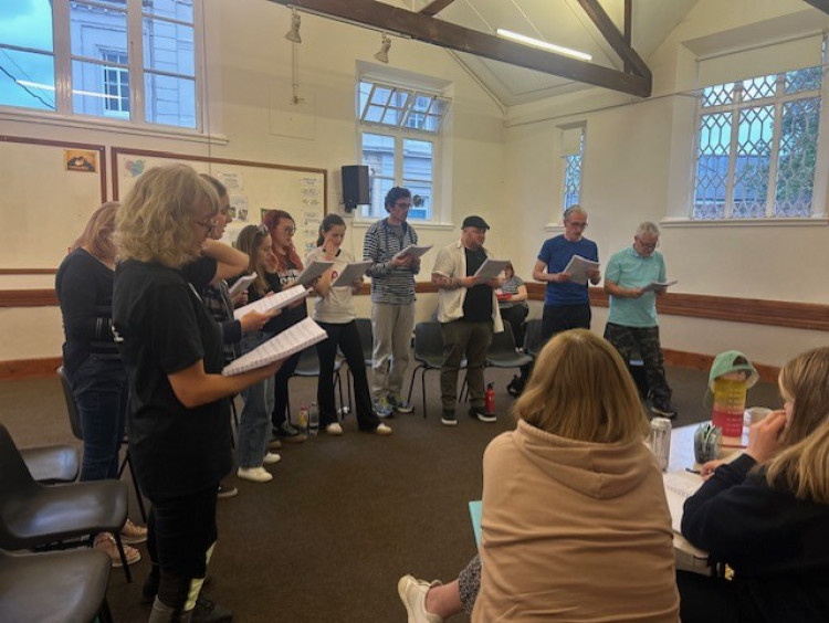 The local group are busy rehearsing for their newest show. (Credit: MADDS)