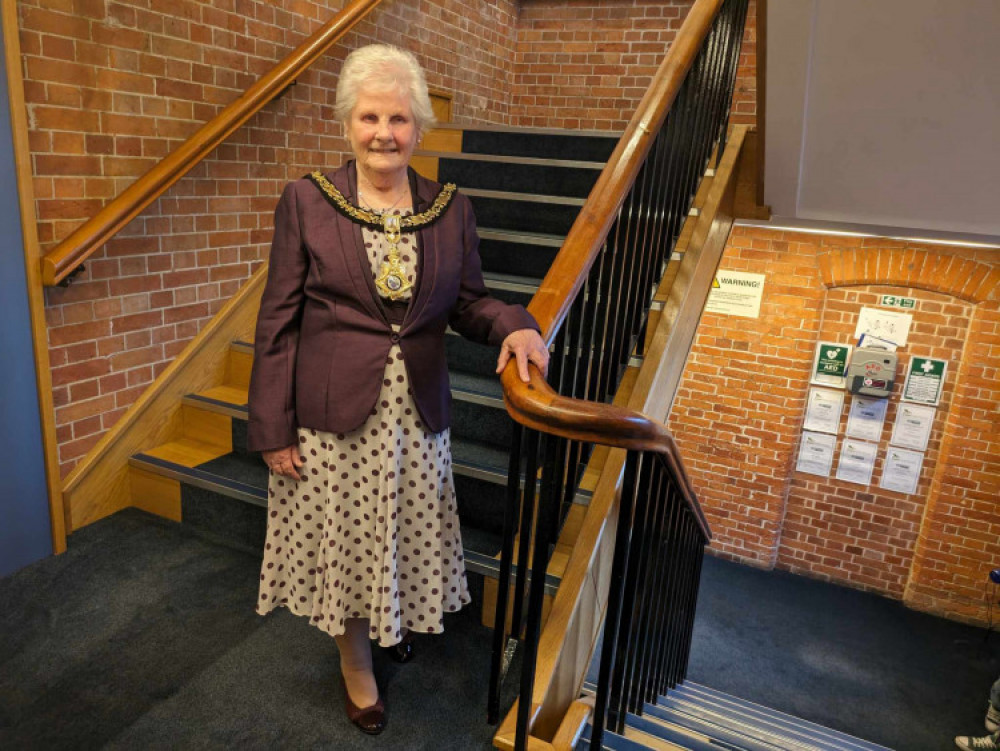 Cllr Ann Nevitt, who steps down as Sandbach Mayor tonight (Wednesday) has been nominated for Cheshire Woman of the Year. (Photo: Nub News) Cllr Ann Nevitt, who steps down as Sandbach Mayor tonight (Wednesday) has been nominated for Cheshire Woman of the Year. (Photo: Nub News)