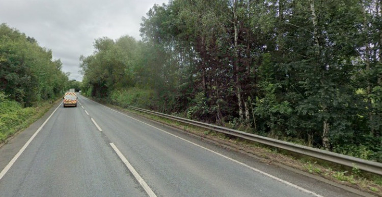 The site is off the A534 Wheelock Bypass and south of Old Mill Road (Google)