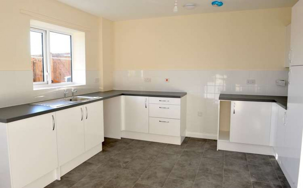 The kitchen in one of new Shotley social houses (Picture credit: Lucy Taylor)