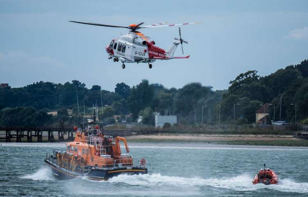 Crews in action off Shotley (Picture credit: RNLI)