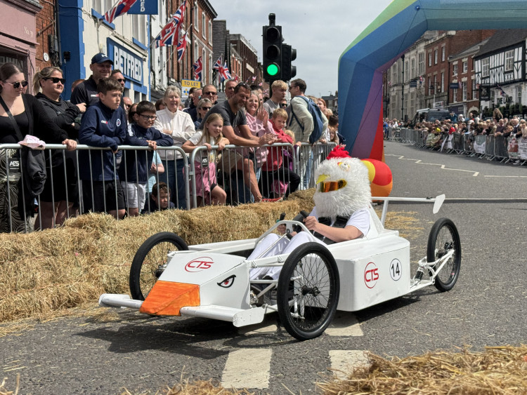 Thousands turned out for the second Ashby Soapbox Derby in Market Street. Photos: Ashby Nub News
