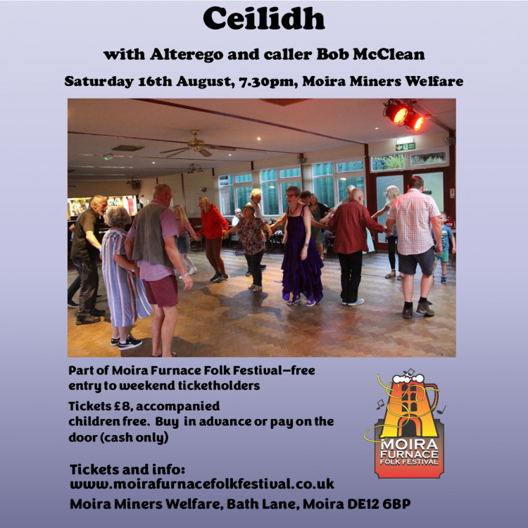 Ceilidh at Moira Furnace at Moira Miners Welfare, Bath Lane, Moira, near Ashby de la  Zouch
