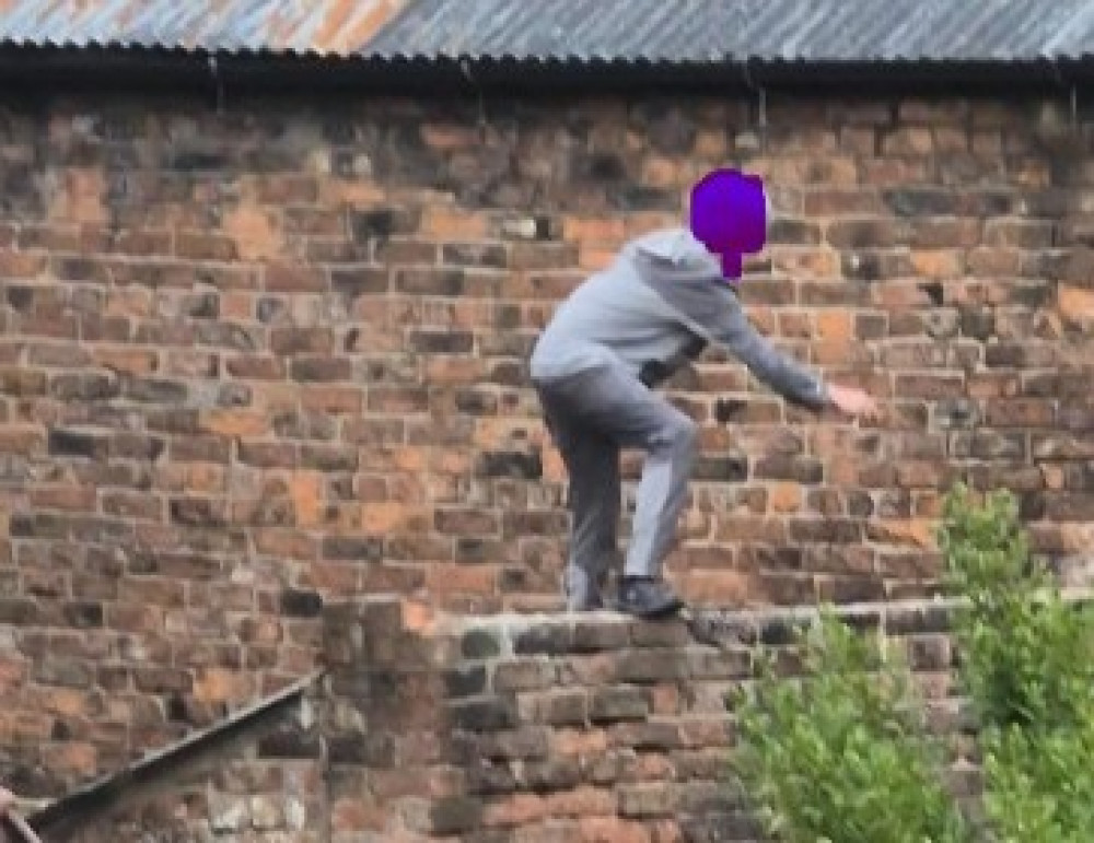 Police have received multiple reports of children playing in derelict buildings (Credit: Cheshire Police) Police have received multiple reports of children playing in derelict buildings (Credit: Cheshire Police)