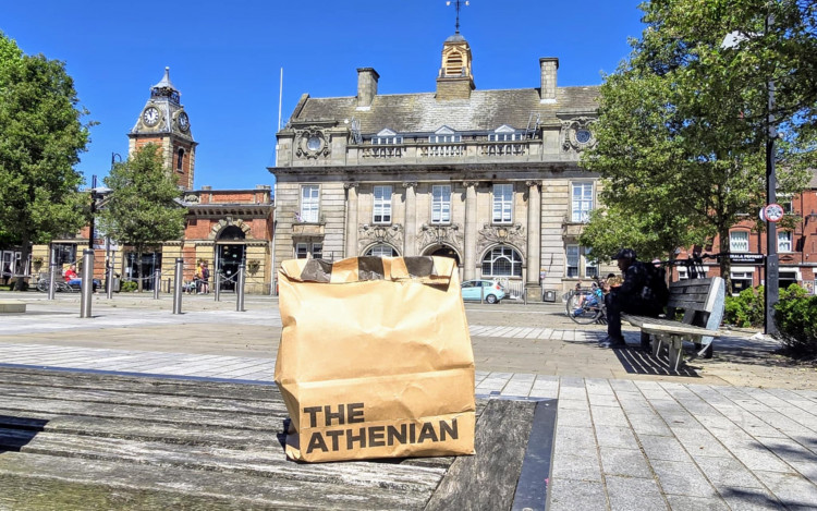 'The Athenian' has been operating inside a takeaway kitchen on Nantwich Road since April, available for delivery orders on Uber Eats and Deliveroo (Ryan Parker).
