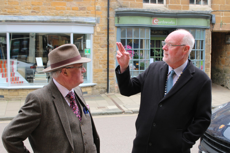 The Police and Crime Commissioner went 'walkabout' in Uppingham (Photo: OFPCC)