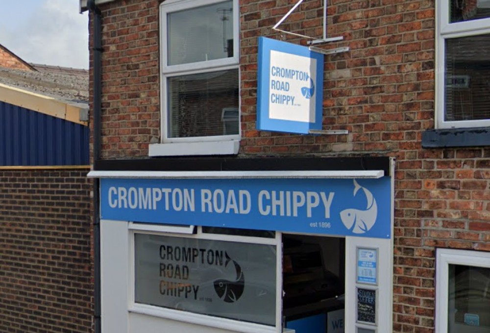 Jordan's Crompton Road Chippy (Credit: Google Maps) Jordan's Crompton Road Chippy (Credit: Google Maps)