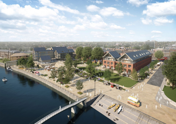 A view of the river from the proposed Twickenham Riverside regeneration project (credit: Image supplied).