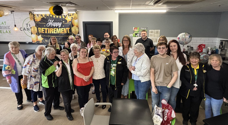 Family, friends and colleagues marked Maddie's last day. 