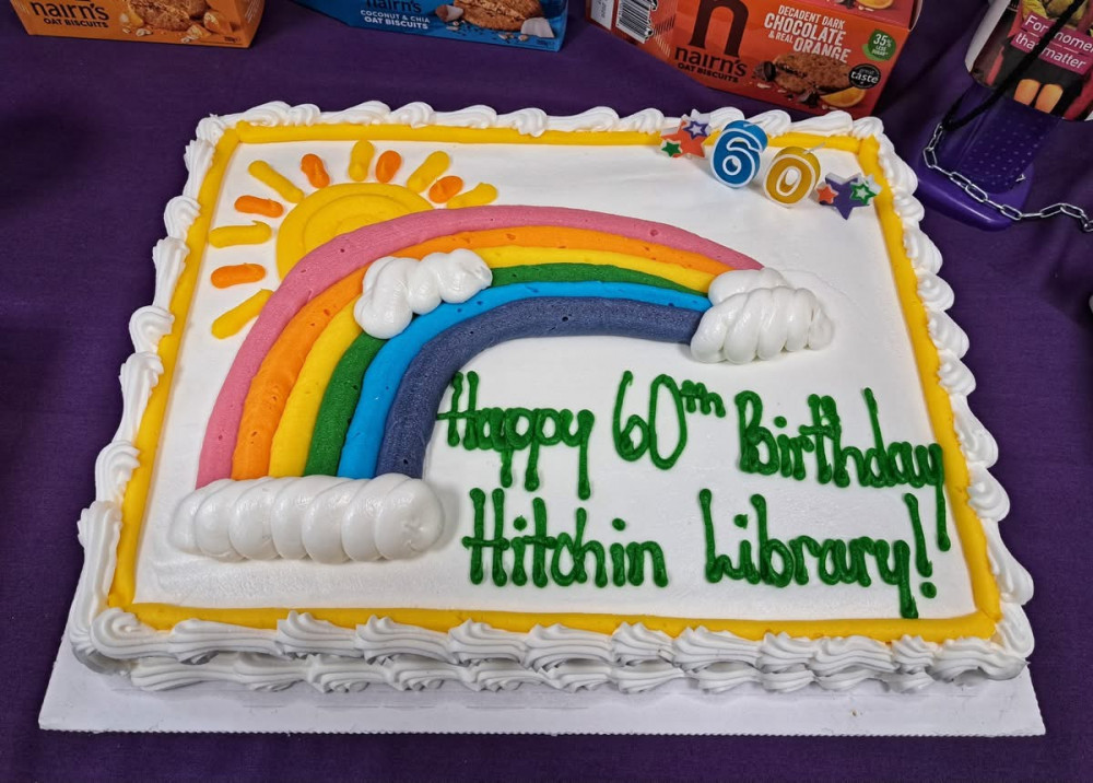 Hitchin Library Birthday cake Hitchin Library Birthday cake