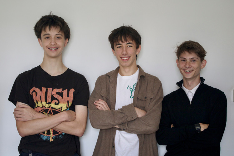 BAFTA finalists (from left): Daniel, Robert and Taliesin 