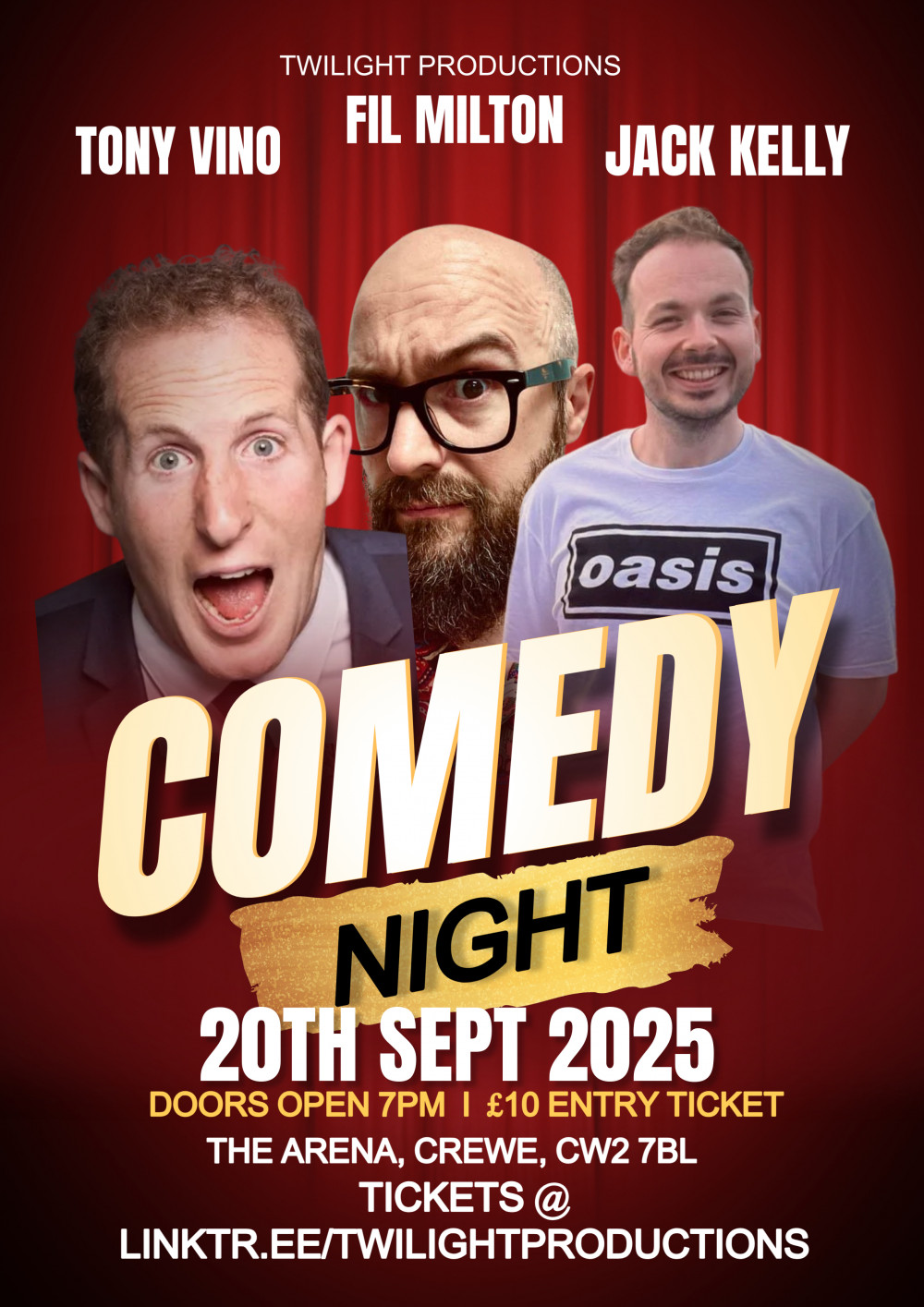 Crewe Comedy @ The Arena Crewe Comedy @ The Arena