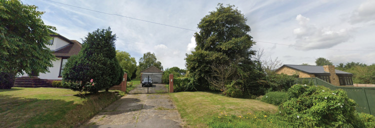 This garage will be demolished to allow creation of a new access road to four new properties off Fobbing High Road. 
