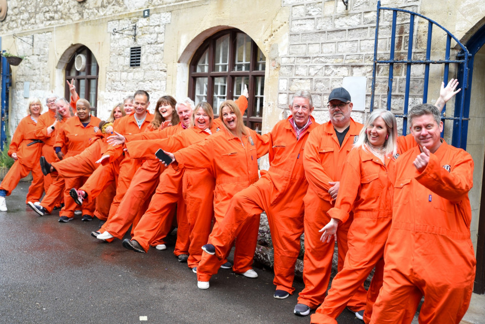 Children’s TV star Richard McCourt and Clinton Rogers were jailed for a day at Shepton Mallet Prison, raising £13,530 for dementia charity Reminiscence Learning. Children’s TV star Richard McCourt and Clinton Rogers were jailed for a day at Shepton Mallet Prison, raising £13,530 for dementia charity Reminiscence Learning.