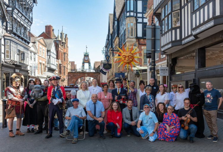 The photo shoot was organised by Richard Trotter of the Chester Blog (Image via: Stuart Robinson)