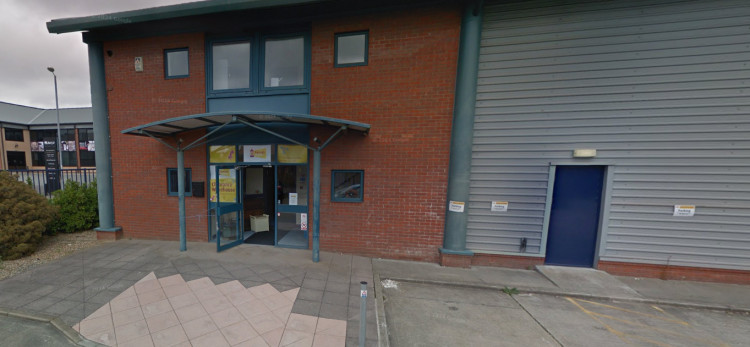The outside of the Farleigh Hospice Clearance Warehouses in Wycke Hill Business Park. (Credit: Google StreetView)