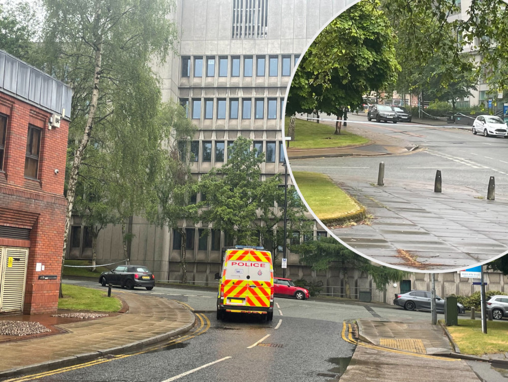Officers from Greater Manchester Police are appealing for information after a serious collision on Piccadilly in Stockport town centre (Images - Nub News)