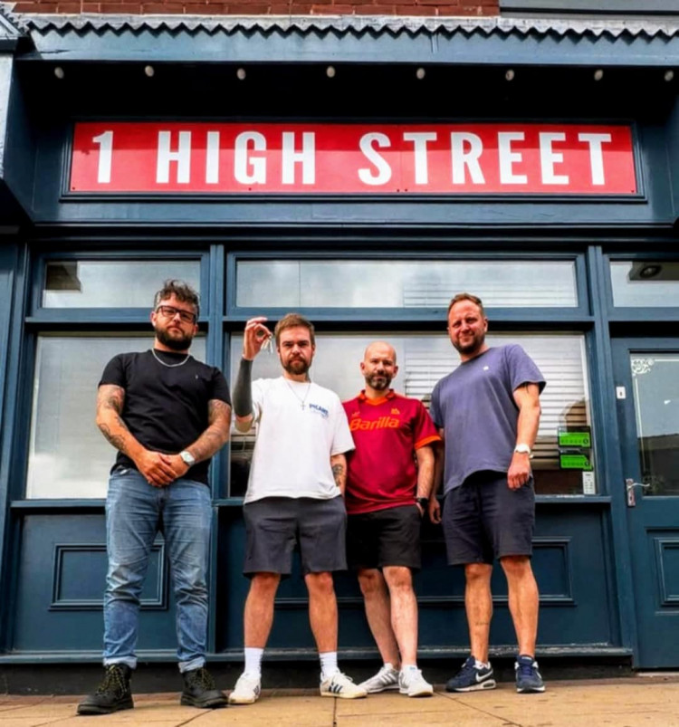 Launching GOAT, High Street, is Jono Yates (centre-left) from Nantwich, alongside Sam Hulme (left, Sam Rock (right) and Gary Evans (centre-right) (GOAT). 