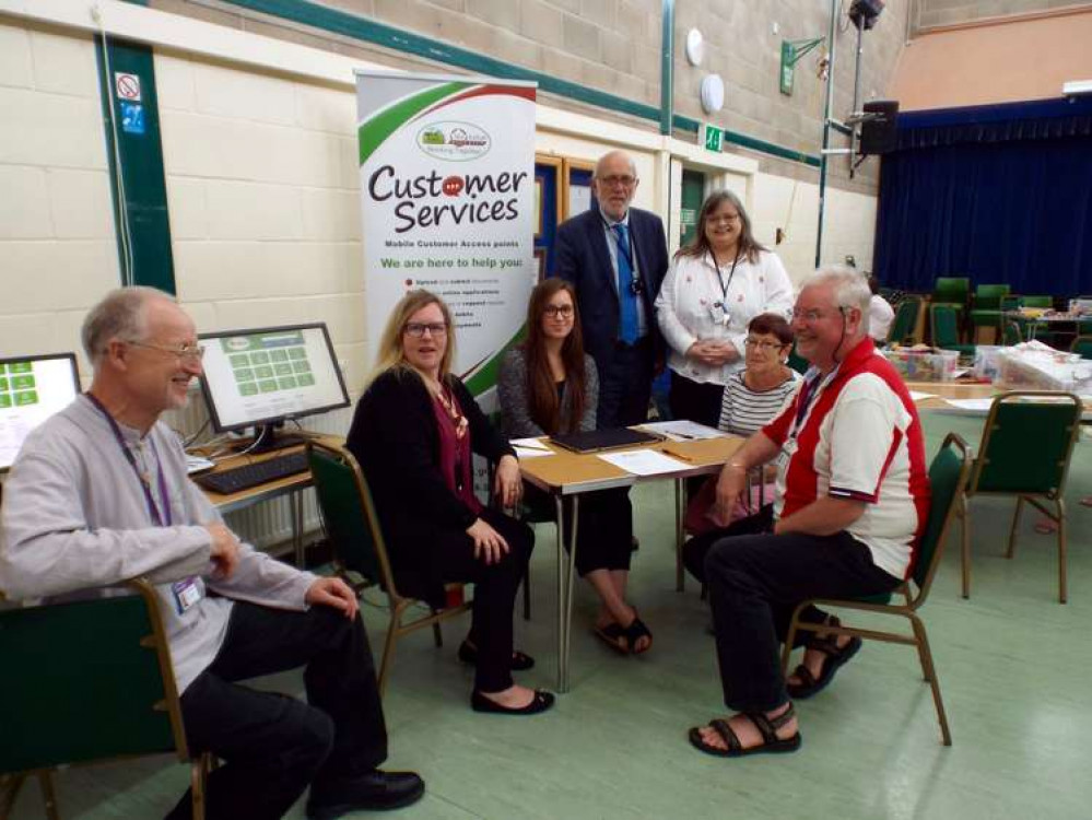 Babergh's customer services pop up