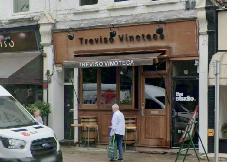 Treviso Vinoteca on 92 Kew Road, Richmond (credit: Google Maps).