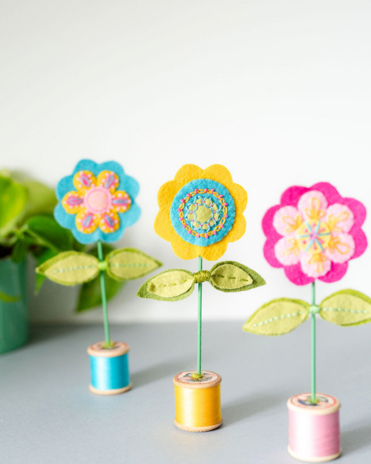 Embroidered Felt Flowers Workshop – Hand-Stitched Blooms to Brighten Your Day Embroidered Felt Flowers Workshop – Hand-Stitched Blooms to Brighten Your Day