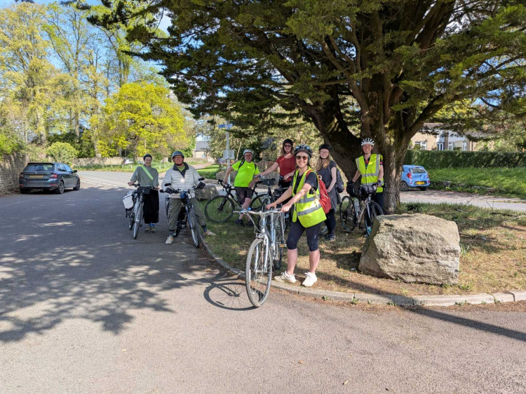 A Frome Community Bike Project Group Ride In Mells, Held In April 2025 Frome Community Bike Project (image supplied)