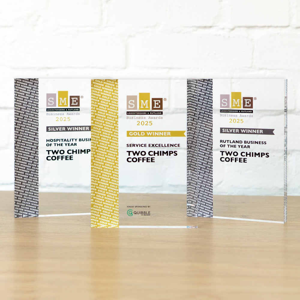 Two Chimps Coffee - a roastery based in Oakham - swept the board at the Leicestershire and Rutland SME business finals (Image supplied) Two Chimps Coffee - a roastery based in Oakham - swept the board at the Leicestershire and Rutland SME business finals (Image supplied)