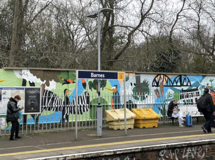 The death at Barnes station is not being treated as suspicious police say (credit: Richmond Council).