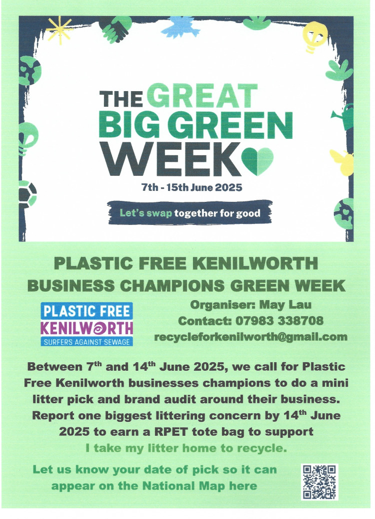 Plastic Free Kenilworth Business Champions Green Week Plastic Free Kenilworth Business Champions Green Week