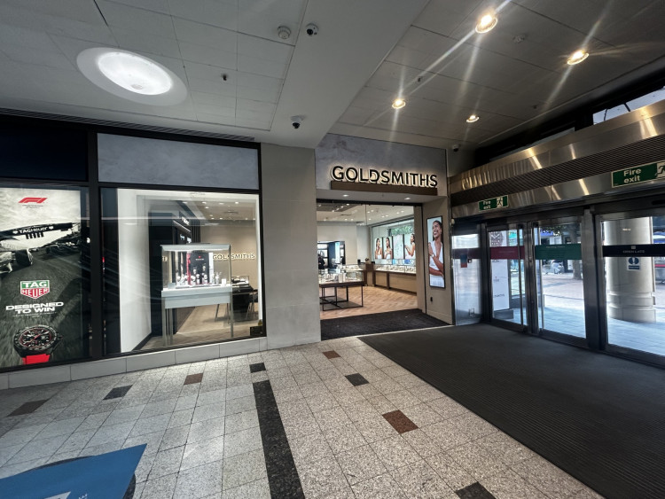The new Goldsmiths showroom is located on the ground floor of Kingston's Bentall Centre (Credit: Tilly O'Brien)
