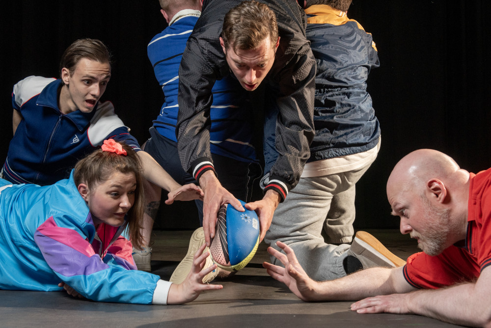 Harrison Horsley, Rosie Pankhurst, Connor Bailey, Simon Truscott, Charlie Longman, Mark Roberts (images via Richard Smith, Loft Theatre Company) Harrison Horsley, Rosie Pankhurst, Connor Bailey, Simon Truscott, Charlie Longman, Mark Roberts (images via Richard Smith, Loft Theatre Company)