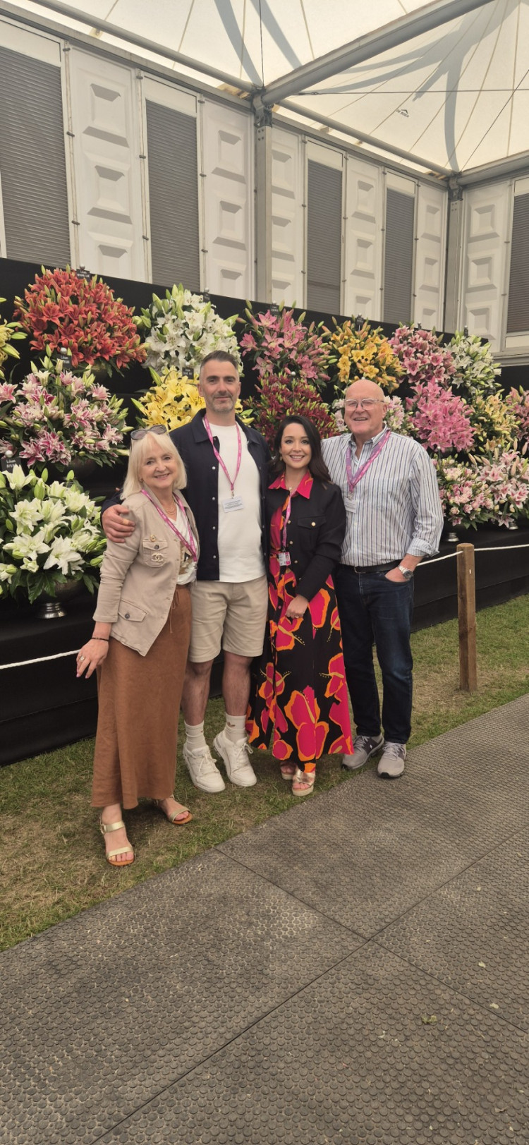 A golden moment for the Harts family who run Harts Nursery when they received another gold medal at the world's garden stage - the RHS Chelsea Flower Show. (Photo: Harts Nursery) 