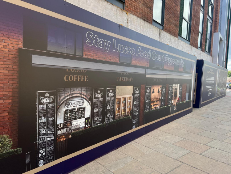 A food court looks set to open at Stay Lusso (Credit: Nub News)