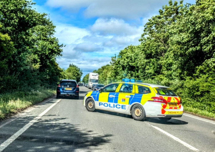 Around 4.38pm on Thursday, emergency services were alerted to four-vehicle crash on the A534 Haslington Bypass (Nub News).