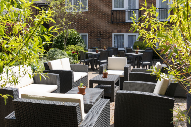 Oakham’s Wisteria Hotel have opened the beer garden at the rear of the hotel for the summer season (Photo: Wisteria Hotel)