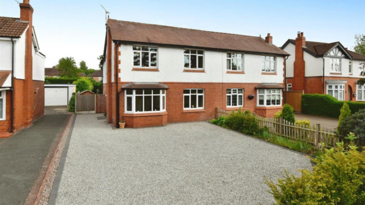 The four-bedroom semi-detached property on Crewe Road, Wistaston (Stephenson Browne).